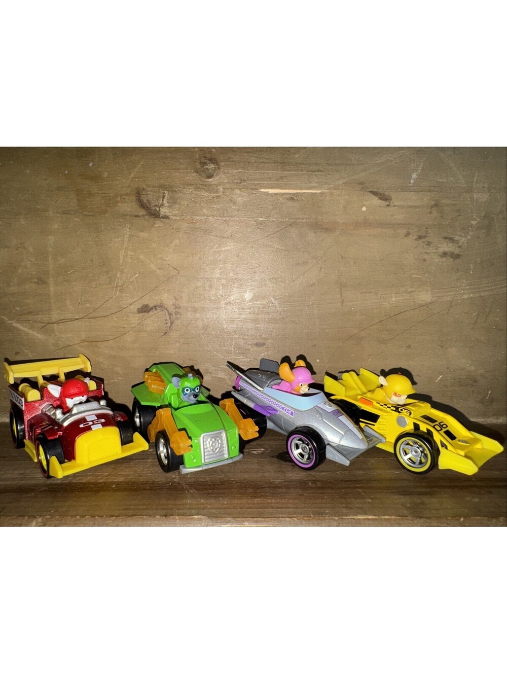 Lot of 4  Paw Patrol True Metal Ready Race Rescue Exclusive Diecast